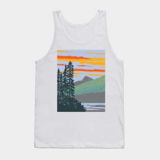 Waptus Lake in Wenatchee National Forest Washington State WPA Poster Art Tank Top